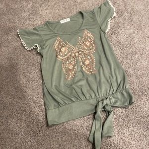 🦋💖 Beautees Butterfly Tie-waist Top🦋💖